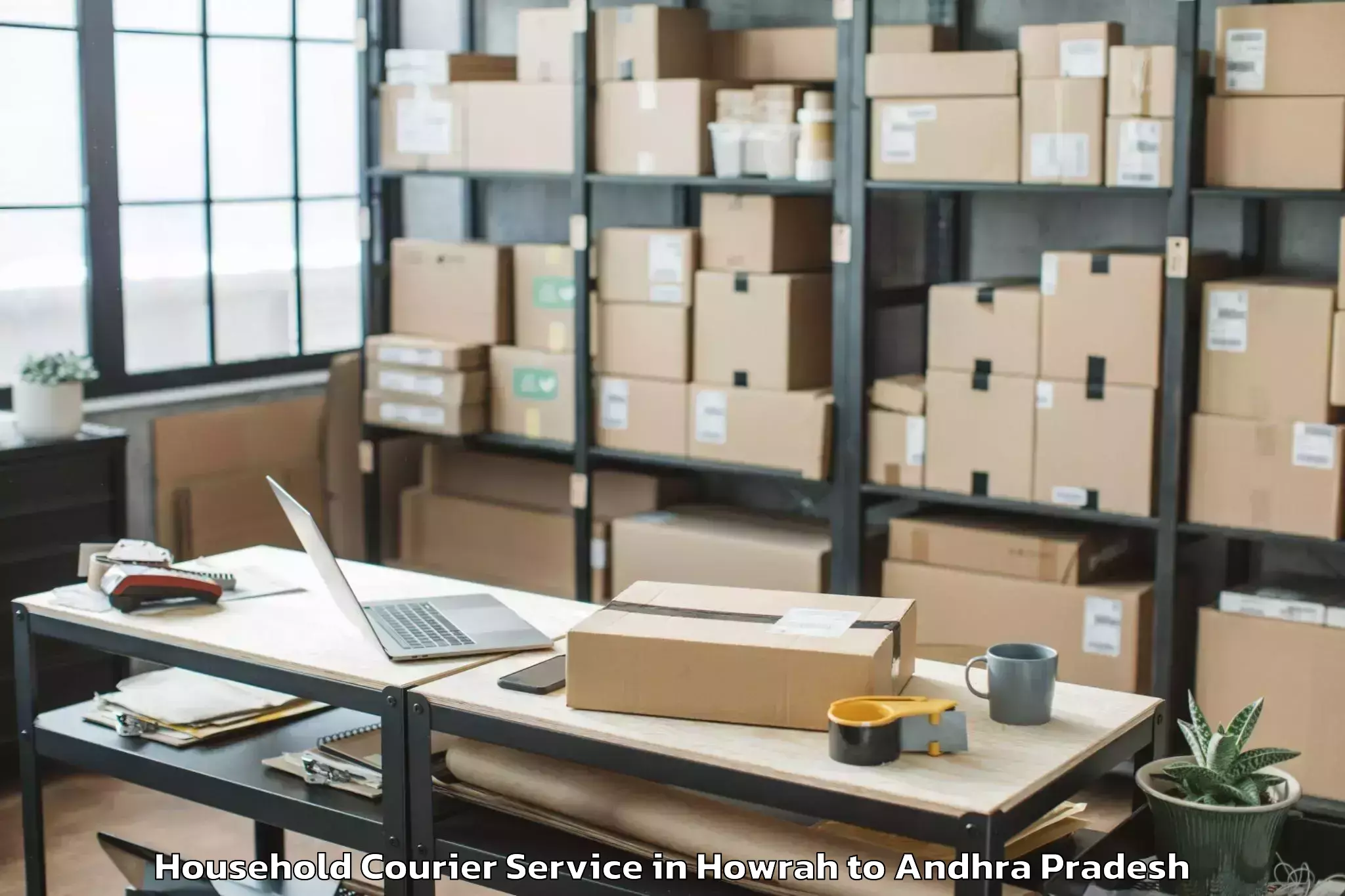 Affordable Howrah to G Konduru Household Courier